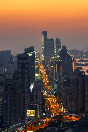 城市-风光-建筑-黄昏-厦门 图片素材
