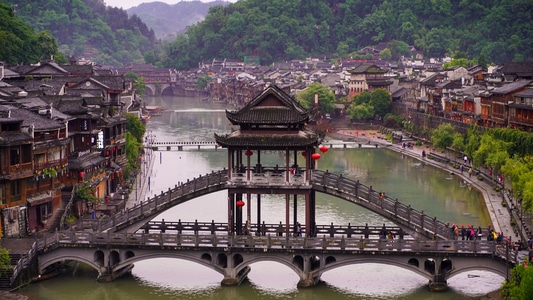 风光-凤凰古城-旅游-旅行-古城 图片素材