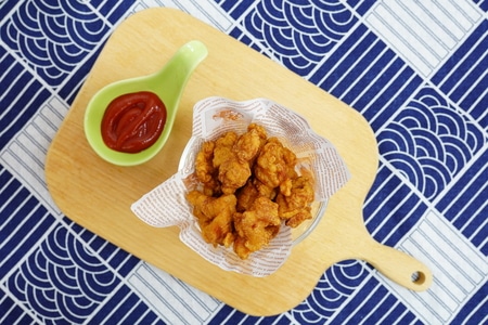宅家美食-炸物-酥肉-油炸食品-高热量 图片素材
