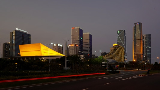 风光-夜景-建筑-城市-厦门 图片素材