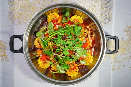 宅家美食-烤鱼-麻辣-美食-食物 图片素材