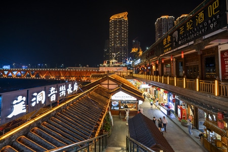 旅行-风光-夜景-重庆-重庆洪崖洞 图片素材