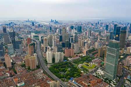 风光-城市-上海-高楼-早上好 图片素材