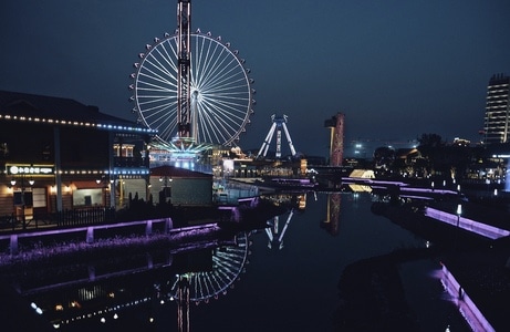 旅拍-顺德华侨城-佛山市-顺德华侨城-夜景 图片素材