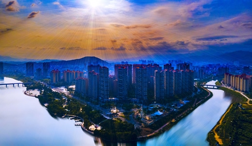 惠州市-风光-城市-建筑-房屋 图片素材