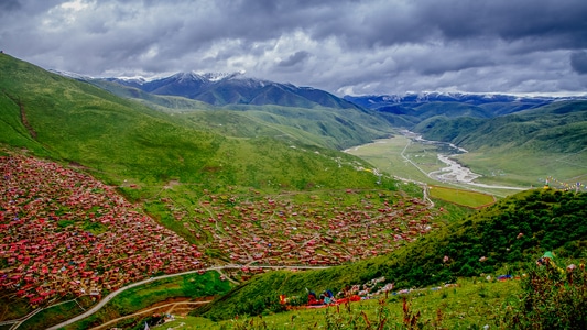 旅行-自驾-色达-风景-风光 图片素材