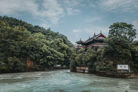 都江堰-成都-城市-建筑-世界文化遗产 图片素材