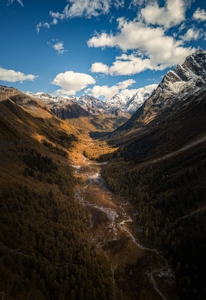 深秋-旅行-河流-风光-川西 图片素材