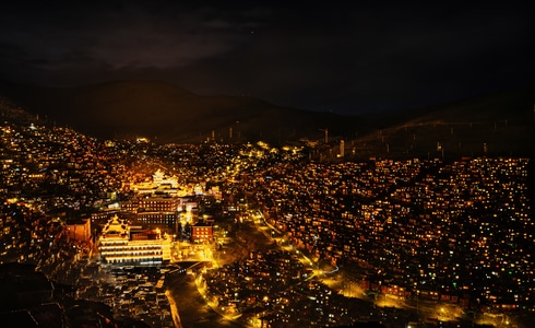 风光-旅行-川西-色达-夜景 图片素材
