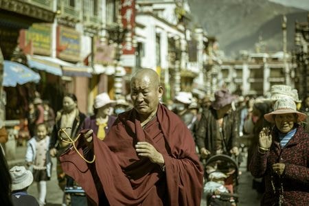 西藏-拉萨-八廓街-玛吉阿米-仓央嘉措 图片素材