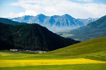 风光-青海-祁连山-卓尔山-雪山 图片素材