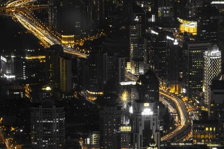 上海-夜景-风光-焦糖色-都市 图片素材