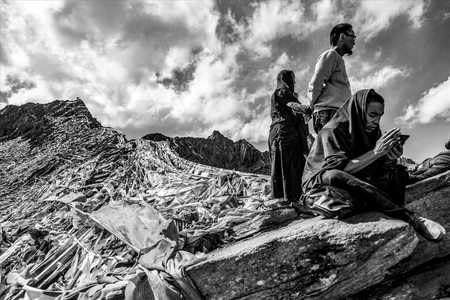 西藏-高原-拉姆拉错-神山圣湖-朝圣 图片素材