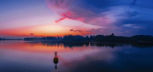 铜陵大通古镇-长江-码头-晚霞-夕照 图片素材