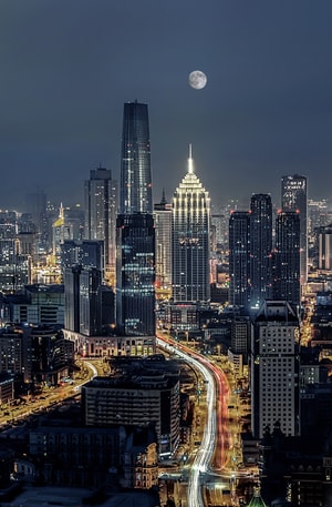 城市-夜景-风光-天津-旅行 图片素材