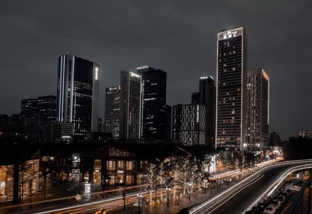 夜色-我要上封面-夜景-成都夜景-市中心 图片素材