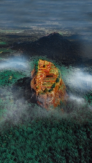 风光-海洋-斯里兰卡狮子岩-风光-风景 图片素材