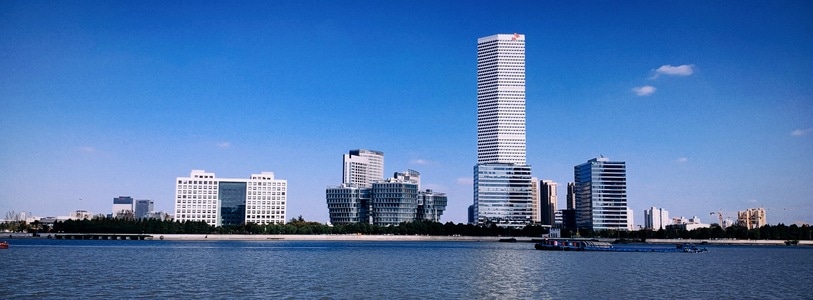 宽幅-色彩-魔都-手机摄影-城市 图片素材