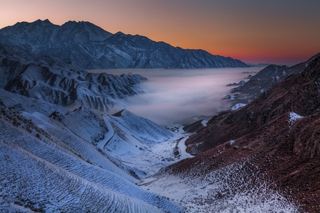 你好2020-峡谷-云雾-风景-风光 图片素材