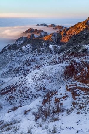 云雾-你好2020-脉动-峡谷-独库骆驼峰 图片素材