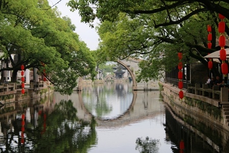 锡惠古镇-茶文化-古建筑-石拱桥-锡惠古镇 图片素材