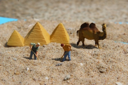 埃及-劳动者-玩具-劳动者-模型 图片素材