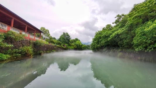 仙气腾腾-雨后景-风景-风光-湖 图片素材