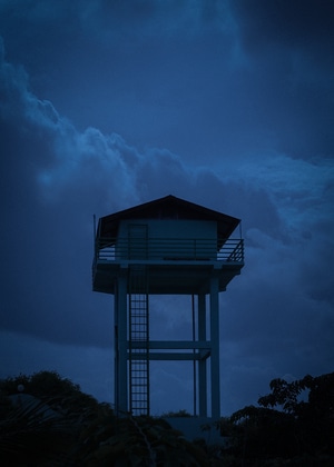 蓝调-忧郁-blue-天空-房屋 图片素材