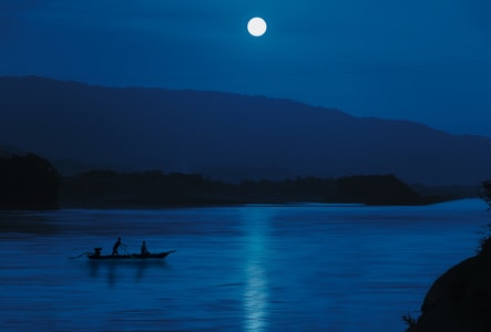 夜景-江河-风光-风景-自然风光 图片素材