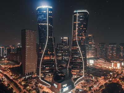 合成-风光-城市-高楼-建筑 图片素材