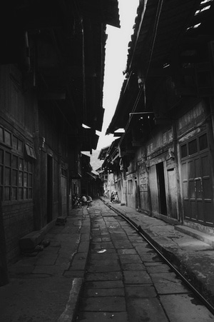 纪实-街道-小道-房屋-老街 图片素材