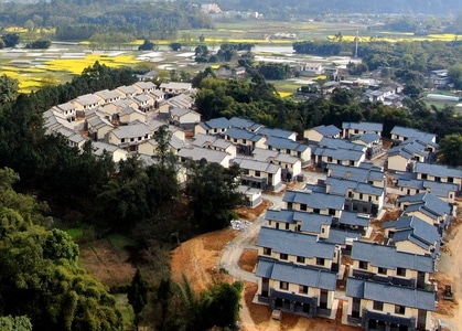 风光-成都-航拍-新村-建筑 图片素材