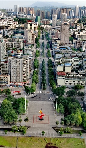 光影-风光-航拍-丰都-城市 图片素材