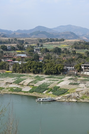 风光-光影-乡村-乡村-河流 图片素材