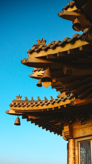 建筑-老君山-古建筑-房檐-屋檐 图片素材