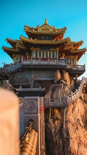 建筑-老君山-金殿-宫殿-古建筑 图片素材