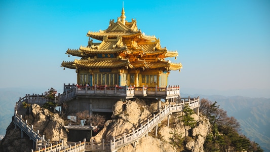 建筑-老君山-古建筑-房屋-金殿 图片素材