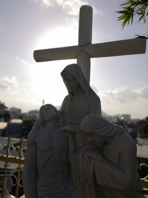 旅拍-雕像-基督教-宗教-十字架 图片素材