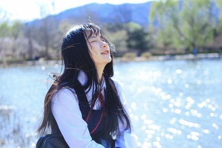 人像-少女-制服-2020-美女 图片素材