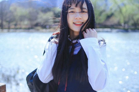 人像-少女-制服-2020-美女 图片素材