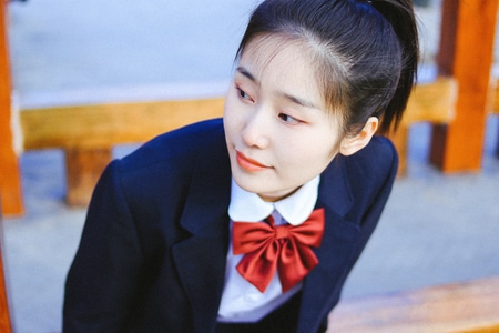 人像-少女-制服-2020-少女 图片素材
