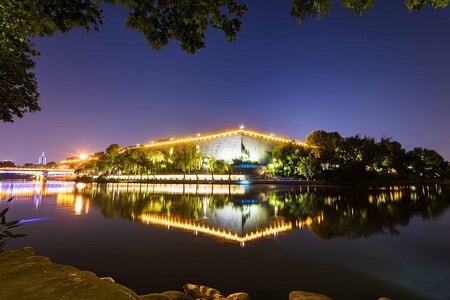 风光-水景-夜景-城市-河流 图片素材