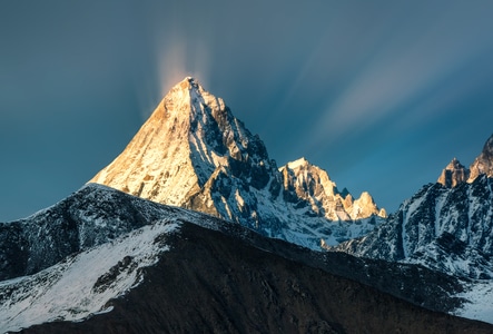贡嘎-你好2020-雪山-旅行-川西 图片素材