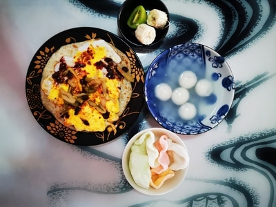 宅家美食-宅家-疫情防控中的新年-美丽人生-食物 图片素材