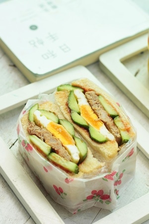 早餐-美味-健康-美好生活-三明治 图片素材