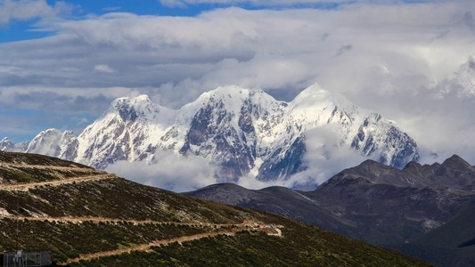 7日打卡挑战-旅行-南迦巴瓦峰-风景-风光 图片素材