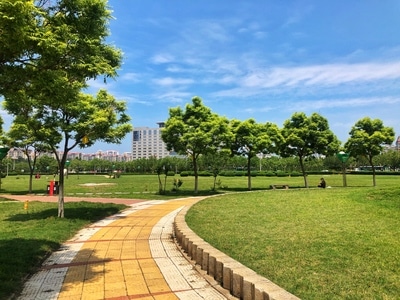 烟台市-开发区-天地广场-城市-城市风光 图片素材