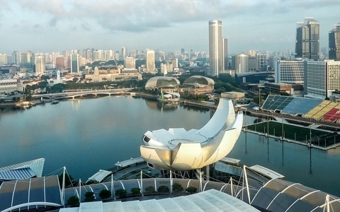 新加坡-滨海湾-城市-城市-都市 图片素材