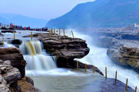 陕西宜川-壶口瀑布-壶口瀑布-风景-风光 图片素材