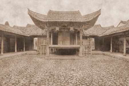 宋代-古村落-房屋-古建筑-院子 图片素材